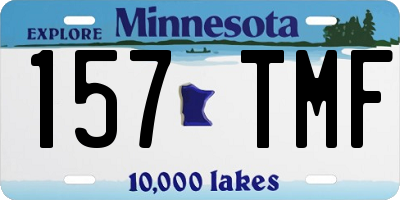 MN license plate 157TMF