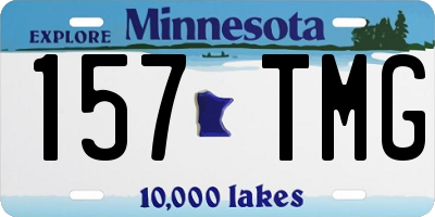 MN license plate 157TMG