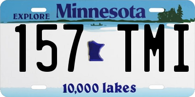 MN license plate 157TMI