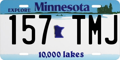 MN license plate 157TMJ
