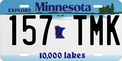MN license plate 157TMK
