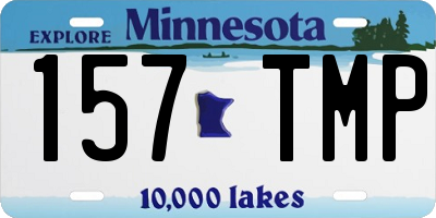 MN license plate 157TMP