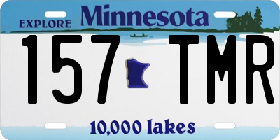 MN license plate 157TMR