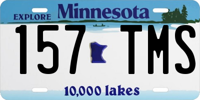 MN license plate 157TMS