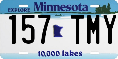 MN license plate 157TMY