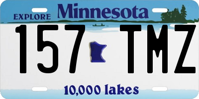 MN license plate 157TMZ