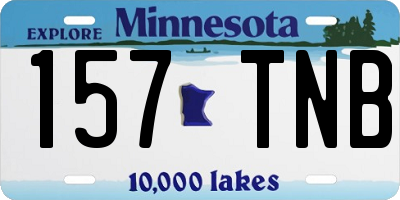 MN license plate 157TNB
