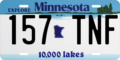 MN license plate 157TNF
