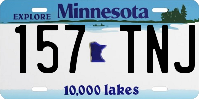 MN license plate 157TNJ