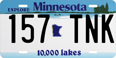MN license plate 157TNK