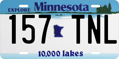 MN license plate 157TNL