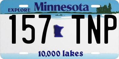 MN license plate 157TNP