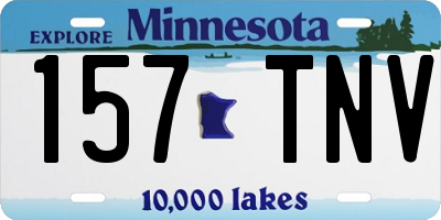 MN license plate 157TNV