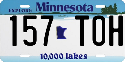 MN license plate 157TOH