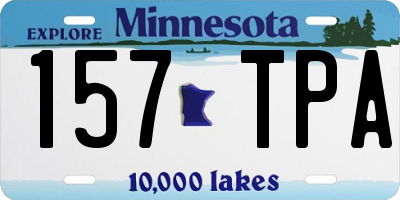 MN license plate 157TPA