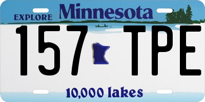 MN license plate 157TPE