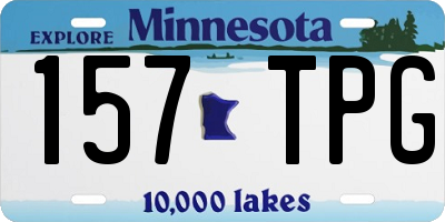 MN license plate 157TPG