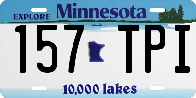 MN license plate 157TPI