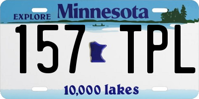 MN license plate 157TPL