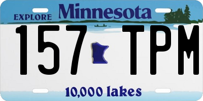 MN license plate 157TPM