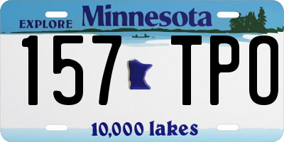 MN license plate 157TPO