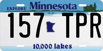 MN license plate 157TPR