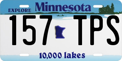 MN license plate 157TPS