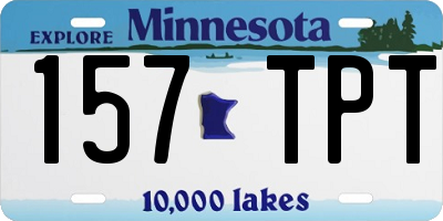 MN license plate 157TPT