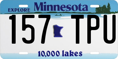 MN license plate 157TPU