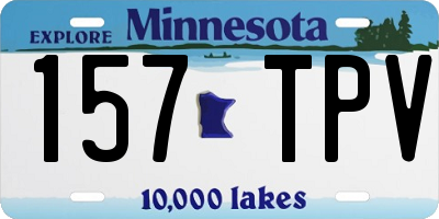 MN license plate 157TPV