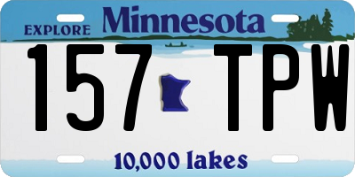 MN license plate 157TPW