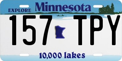 MN license plate 157TPY