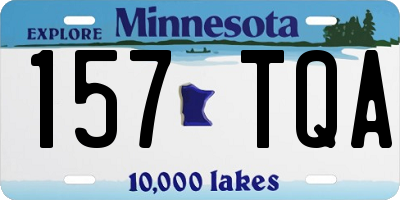 MN license plate 157TQA