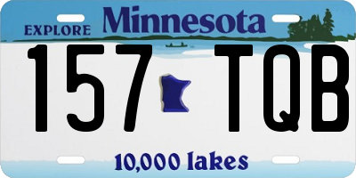 MN license plate 157TQB