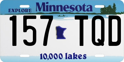 MN license plate 157TQD