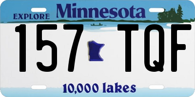 MN license plate 157TQF