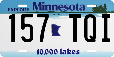 MN license plate 157TQI