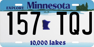 MN license plate 157TQJ