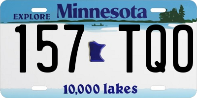MN license plate 157TQO
