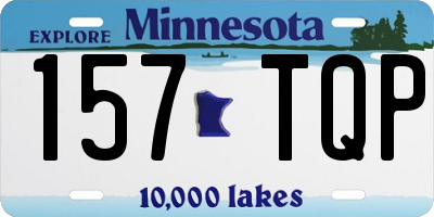 MN license plate 157TQP