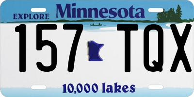MN license plate 157TQX