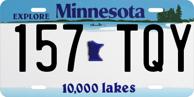 MN license plate 157TQY