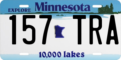 MN license plate 157TRA