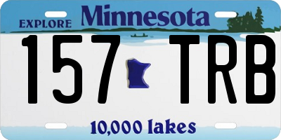 MN license plate 157TRB