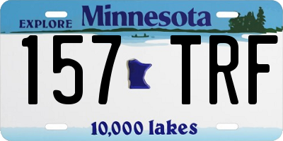 MN license plate 157TRF
