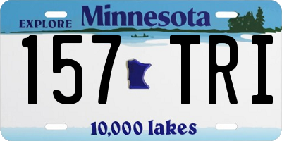 MN license plate 157TRI