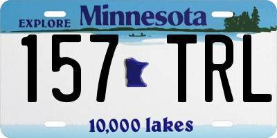 MN license plate 157TRL