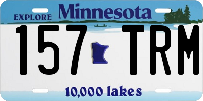 MN license plate 157TRM