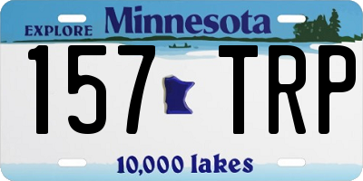 MN license plate 157TRP