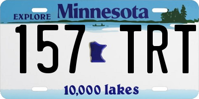 MN license plate 157TRT